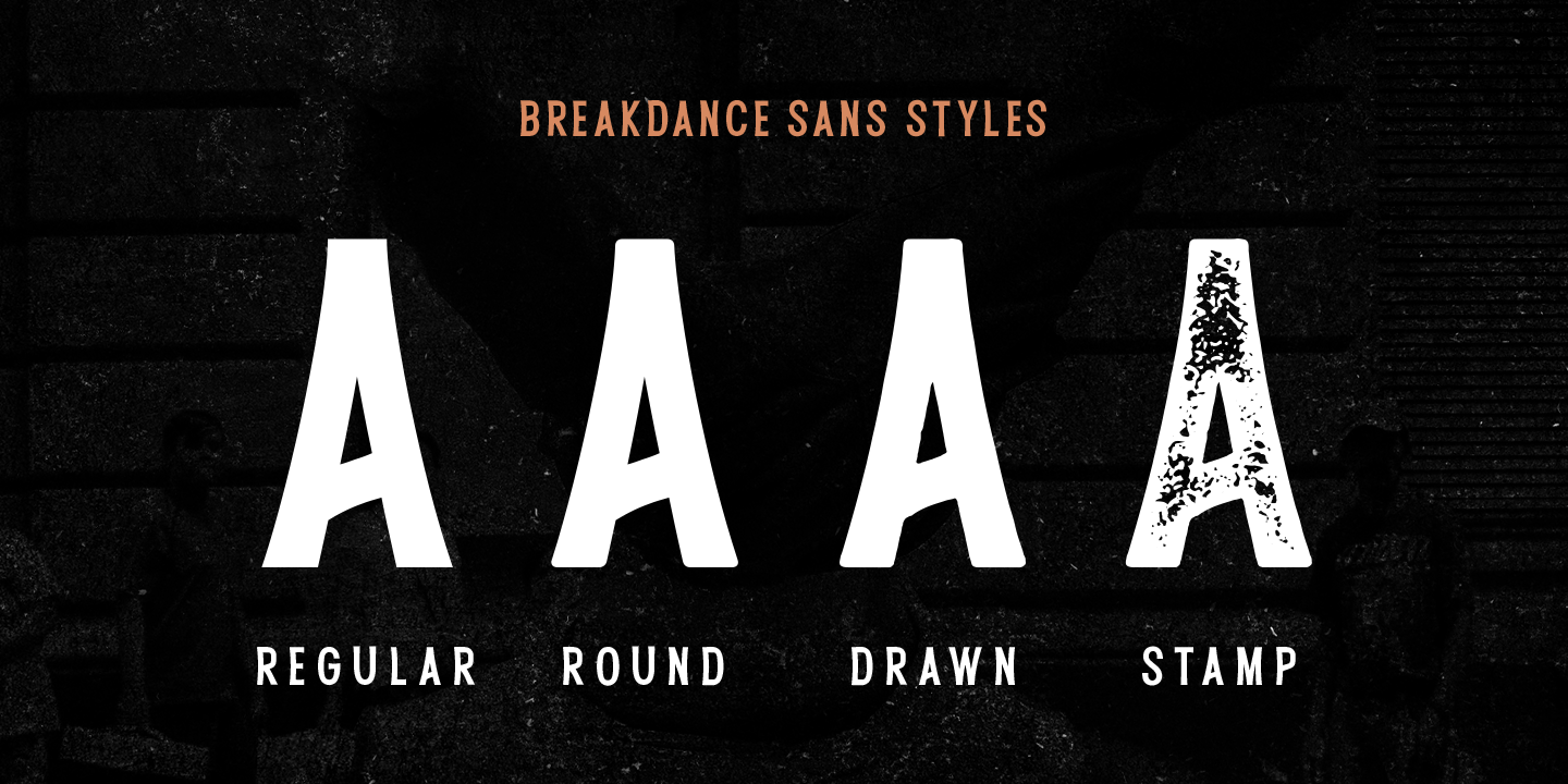 Пример шрифта Breakdance Reborn Serif Oblique